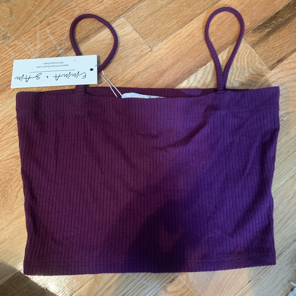 LF EMMA AND SAM CROPPED TANK. NEW WITH TAGS